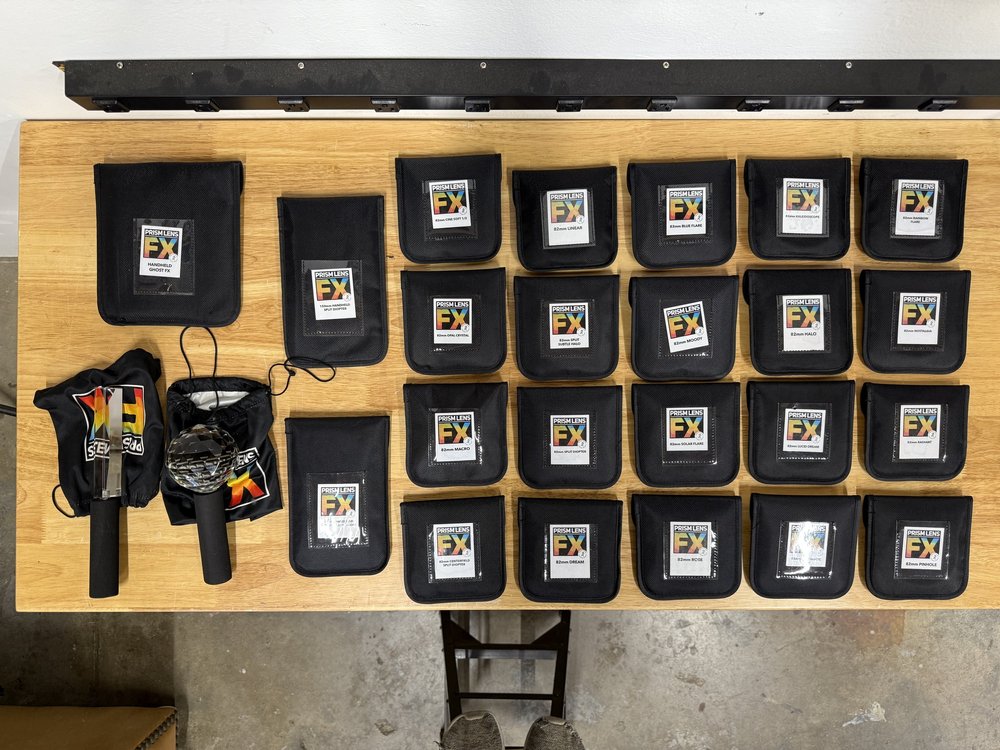 Prism Lens FX rental case contents 1 of 2