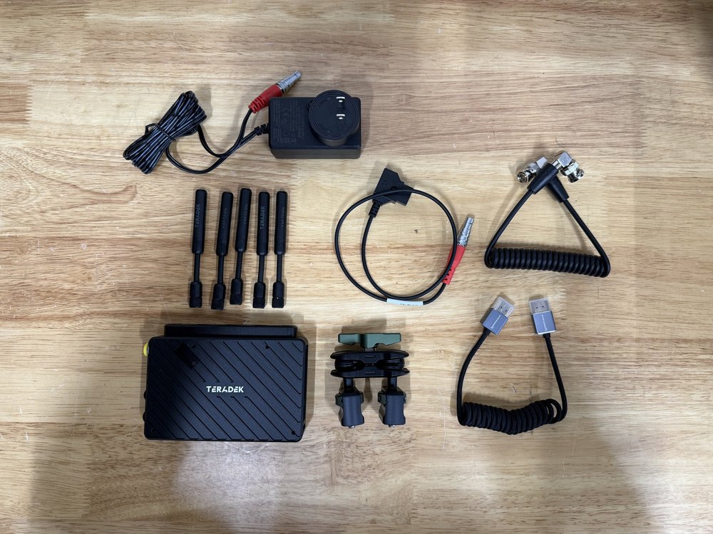 Teradek Bolt 6 LT 750 RX rental case contents